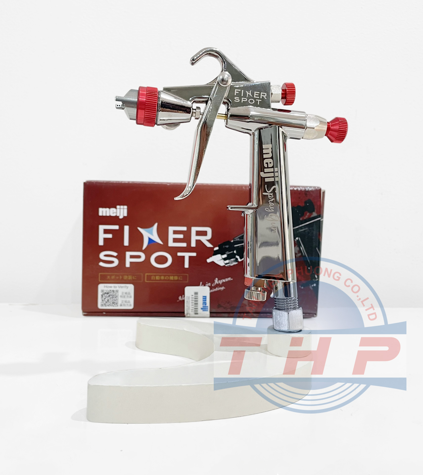 Súng phun sơn dùng hơi MEIJI, FINER SPOT-G12 (1.2mm) + cốc 1G-2U (150ml) - Ảnh 4