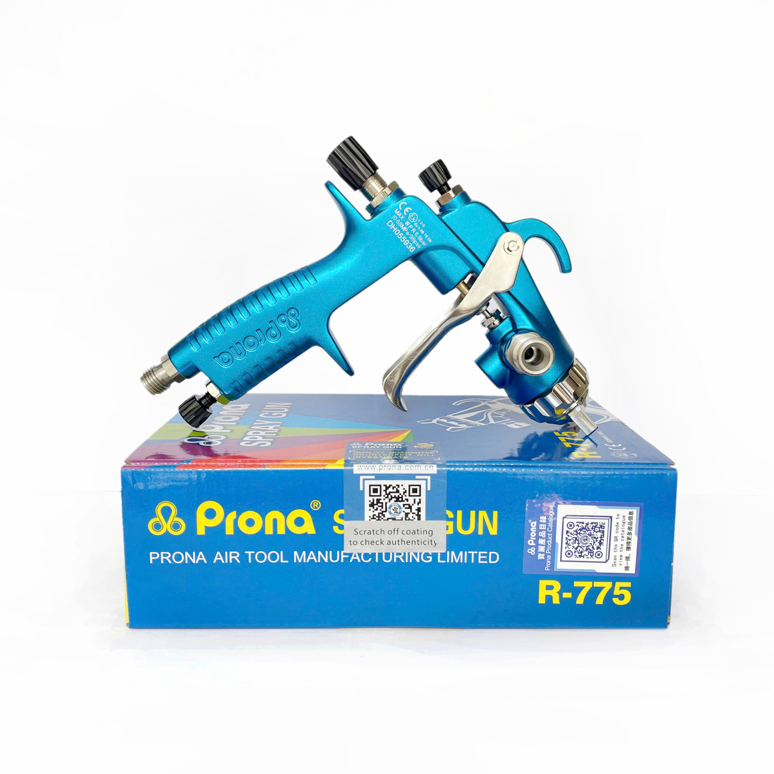 Súng phun sơn dùng hơi PRONA, R-775-G25 (2.5mm) ( Không cốc) - Ảnh 2