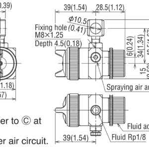 Súng phun sơn MEIJI JA110-P10P (1.0mm) - Ảnh 2
