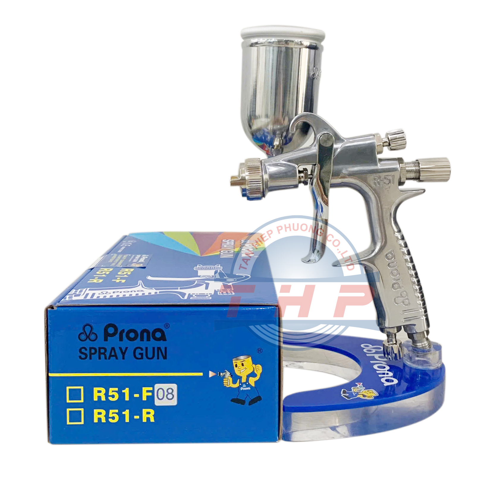 Súng Phun Sơn PRONA R2-F(0.8) Kèm Cốc RC-51(150ml) Chính Hãng-Giá Tốt